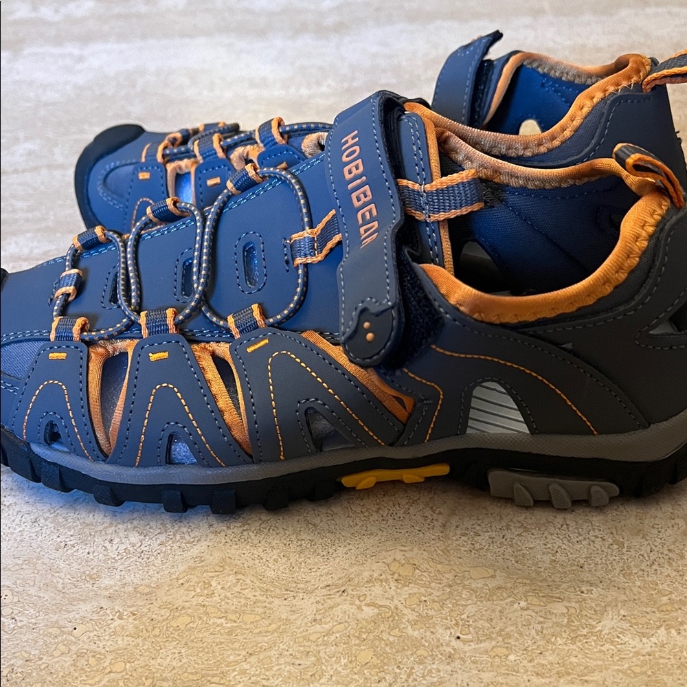 Hobibear Kids Water Shoes - Gray and Orange - Picture 2 of 4